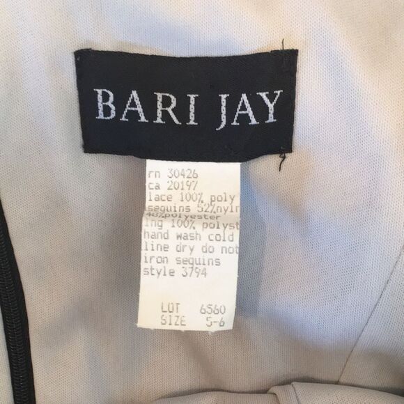 Bari Jay lace and sequin evening gown. - Picture 5 of 6